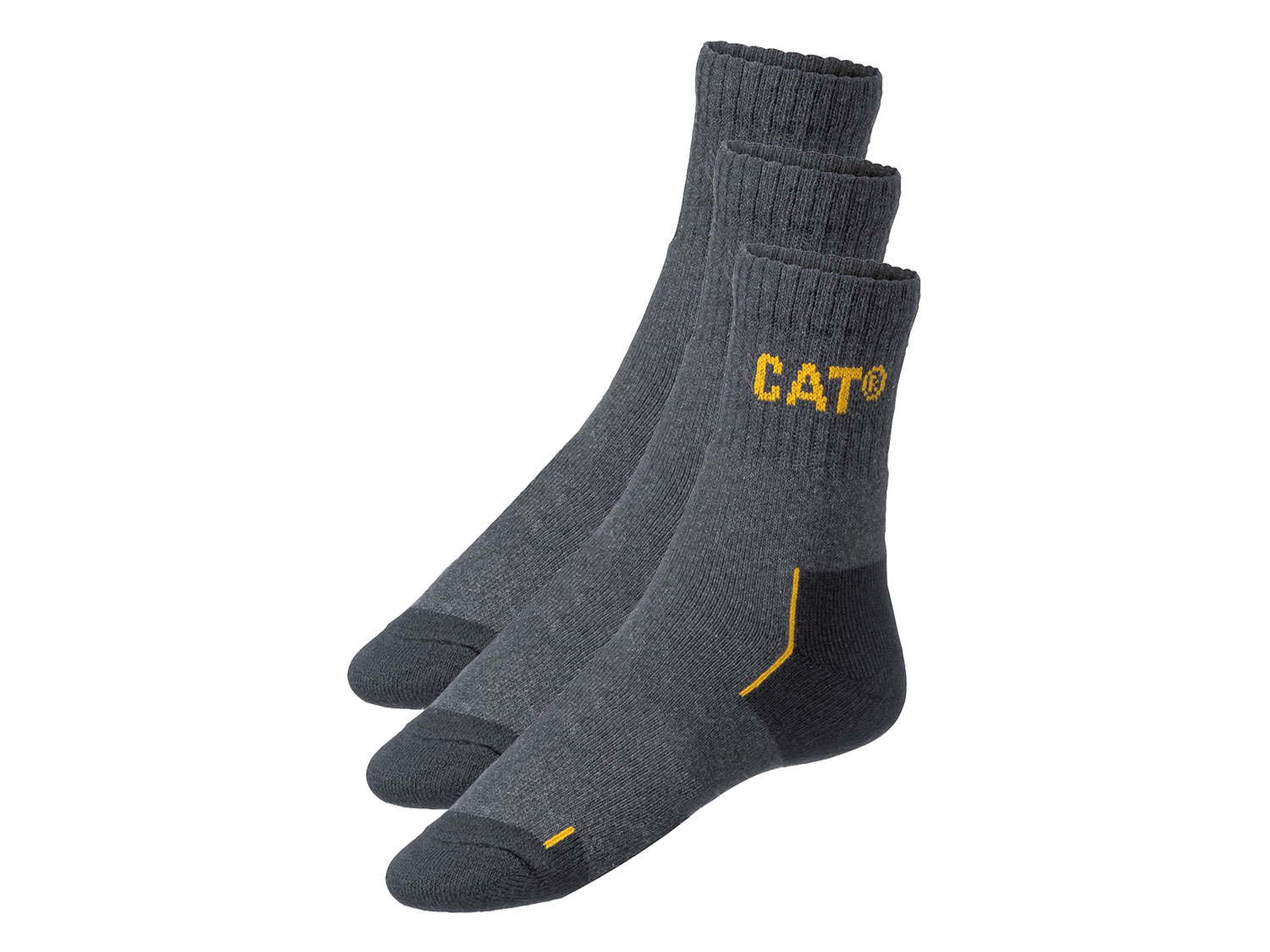 CATERPILLAR Skarpety robocze męskie, 3 pary   (Antracytowy, 39-42)