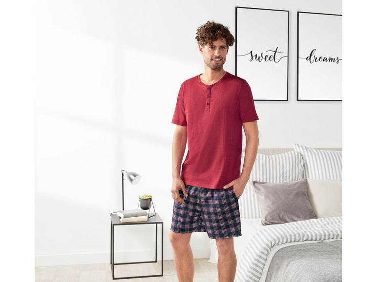 Pełny ekran: LIVERGY Piżama męska z bawełny (T-shirt + szorty), 1 komplet - zdjęcie 16