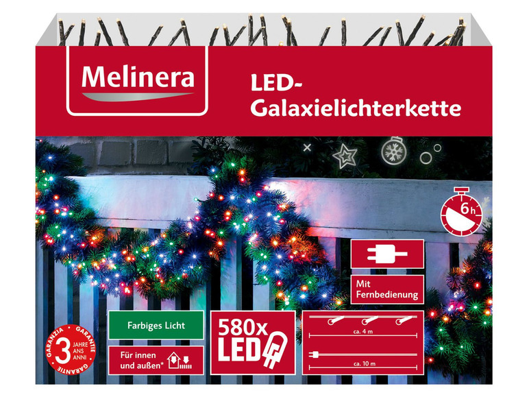 Pełny ekran: Melinera Girlanda świetlna 580 diod LED, 1 sztuka - zdjęcie 10