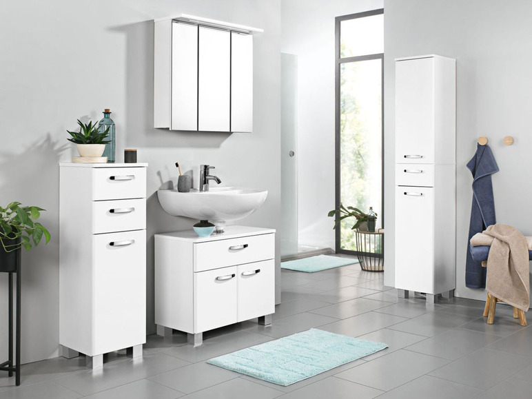 Pełny ekran: LIVARNO LIVING Szafka łazienkowa pod umywalkę, wysoki połysk - zdjęcie 7