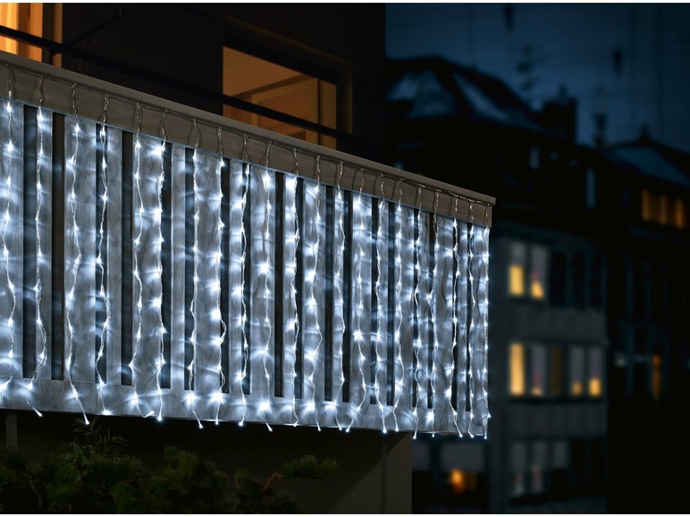Pełny ekran: Melinera Kurtyna świetlna 220 diod LED 2 x 1 m - zdjęcie 3