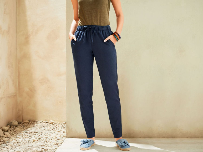 Pełny ekran: esmara Spodnie damskie z lnem, 1 para - zdjęcie 7