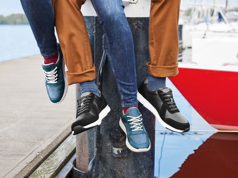 Pełny ekran: LIVERGY® Sneakersy męskie skórzane Air&Fresh - zdjęcie 6