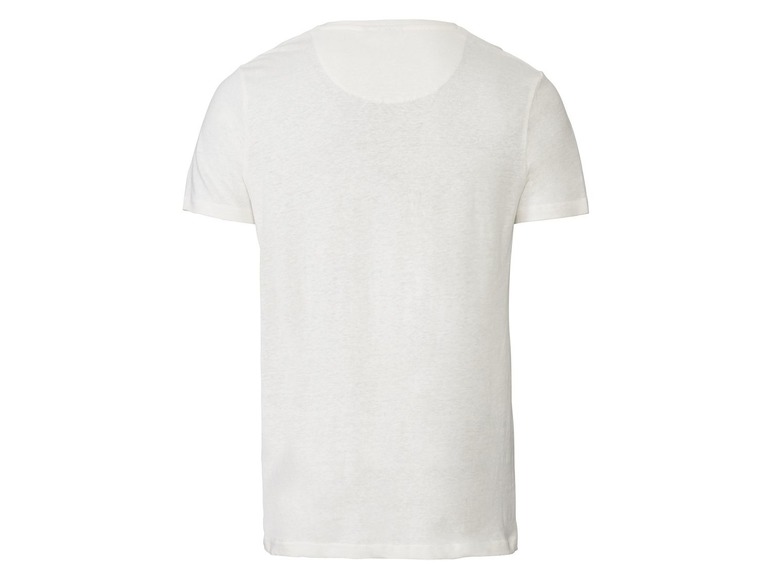 Pełny ekran: LIVERGY® T-shirt męski z lnem, 1 sztuka - zdjęcie 4