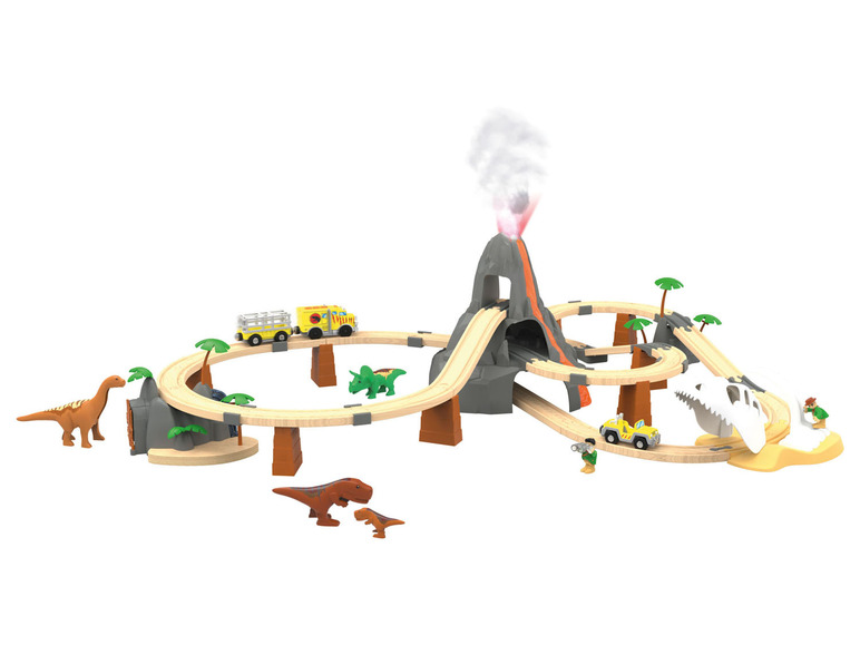 Pełny ekran: Playtive Drewniana kolejka - kraina dinozaurów - zdjęcie 3