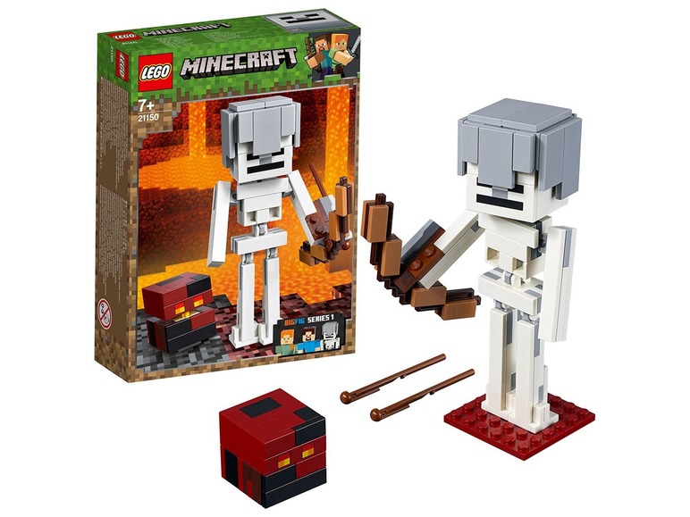 Pełny ekran: Lego Minecraft 21150 BigFig - szkielet z kostką magmy - zdjęcie 4