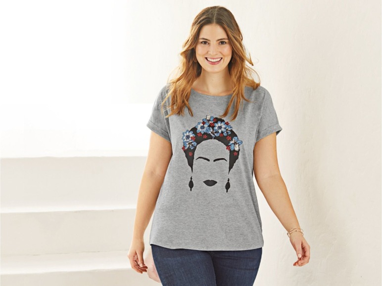 Pełny ekran: esmara® T-shirt damski z bawełną XXL, 1 sztuka - zdjęcie 6