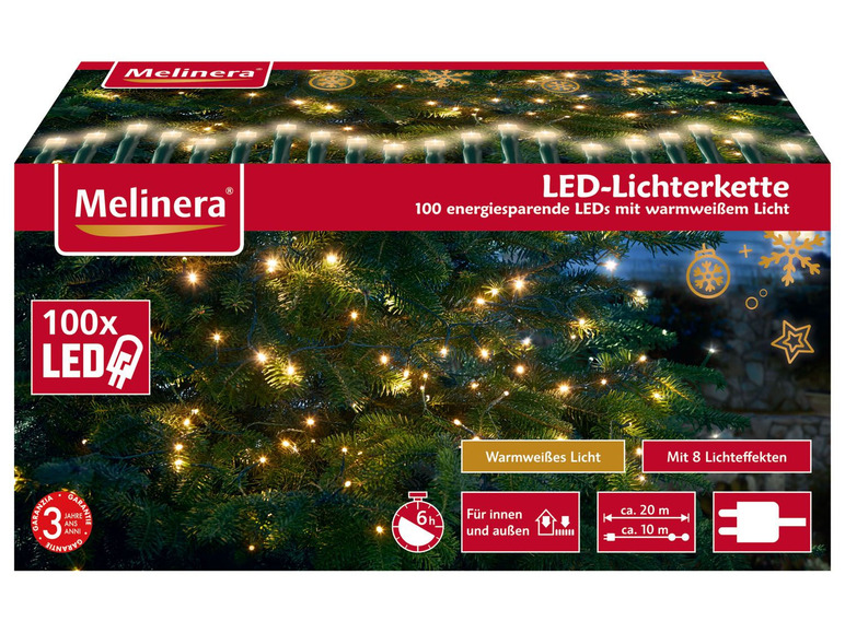 Pełny ekran: Melinera Łańcuch świetlny 100 diod LED, 1 sztuka - zdjęcie 8
