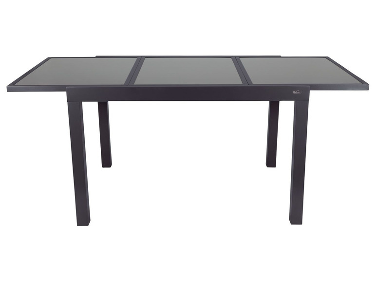 Pełny ekran: florabest Aluminiowy stół ogrodowy rozkładany czarny 120-180 x 89 x 75 cm - zdjęcie 3