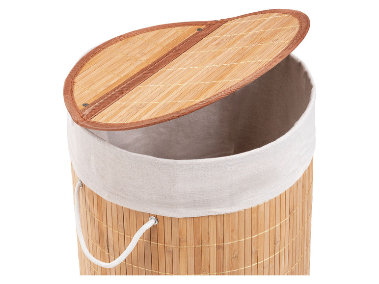 Pełny ekran: Wenko Kosz na pranie bambus, 55 l - zdjęcie 13