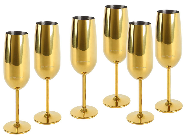 Pełny ekran: ECHTWERK Zestaw kieliszków do szampana, ze stali szlachetnej - zdjęcie 8