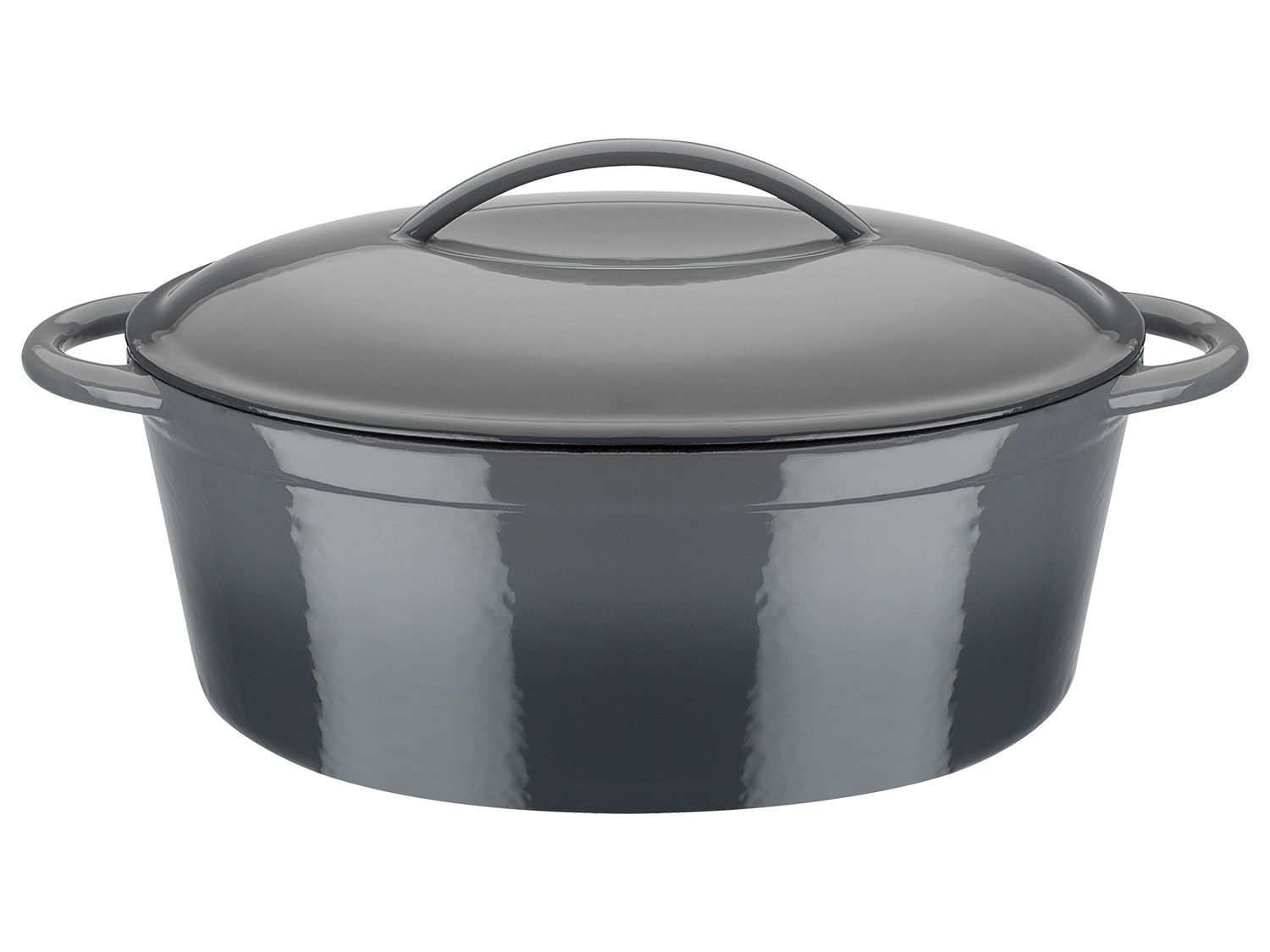 GSW Garnek żeliwny, 4,5 l / Brytfanna, 7 l / Brytfanna 2w1, 5,4 l / Naczynie do tagine, 2 l (Brytfanna, Szary, 33 x 25 cm / 7 l)