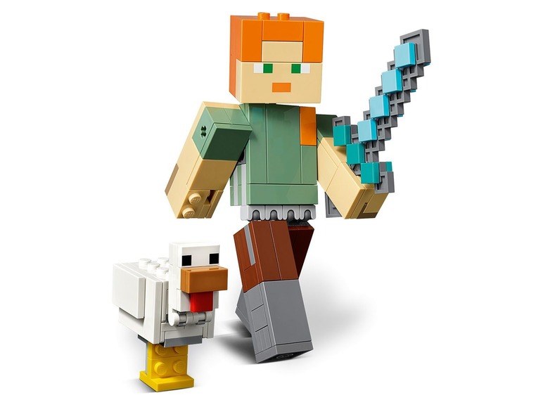 Pełny ekran: Lego Minecraft 21149 BigFig - Alex z kurczakiem - zdjęcie 3