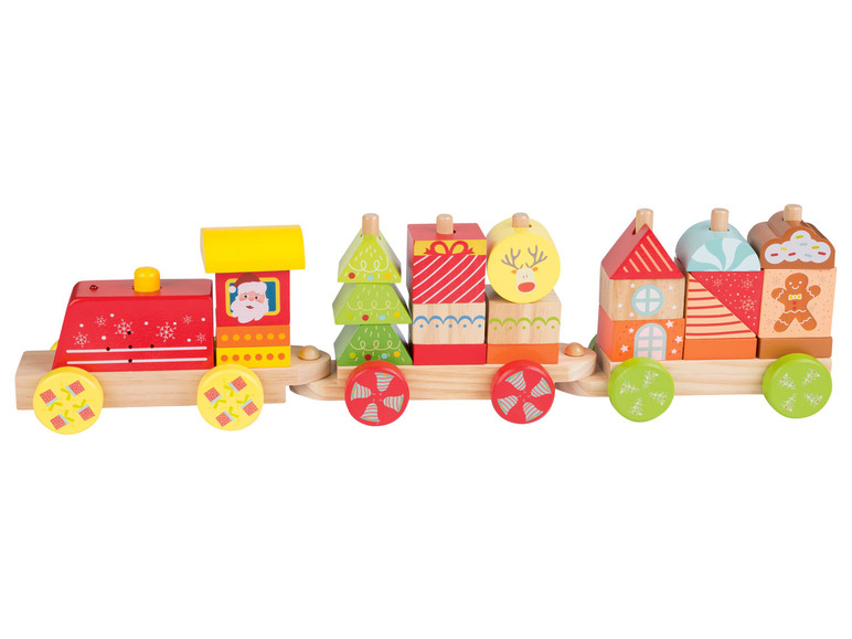 Pełny ekran: Playtive Drewniana zabawka z motywem bożonarodzeniowym, 1 komplet - zdjęcie 3