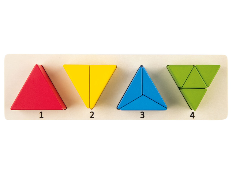 Pełny ekran: Playtive Drewniane puzzle geometryczne Montessori, 1 komplet - zdjęcie 10