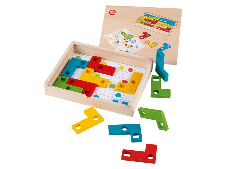 Pełny ekran: PLAYTIVE® Drewniana układanka edukacyjno-poznawcza Montessori, 1 zestaw - zdjęcie 12