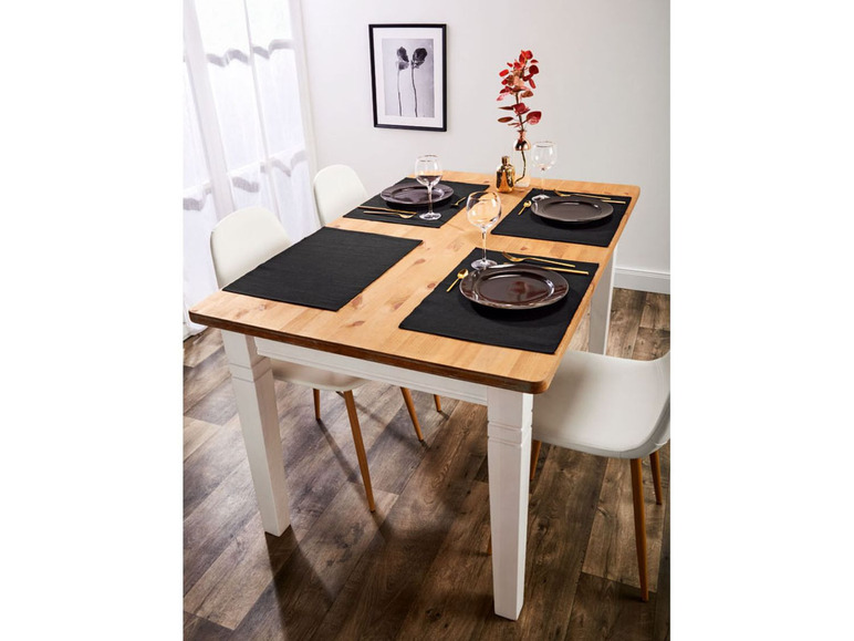 Pełny ekran: meradiso Podkładki stołowe z bawełny, 4 sztuki, 1 zestaw - zdjęcie 5