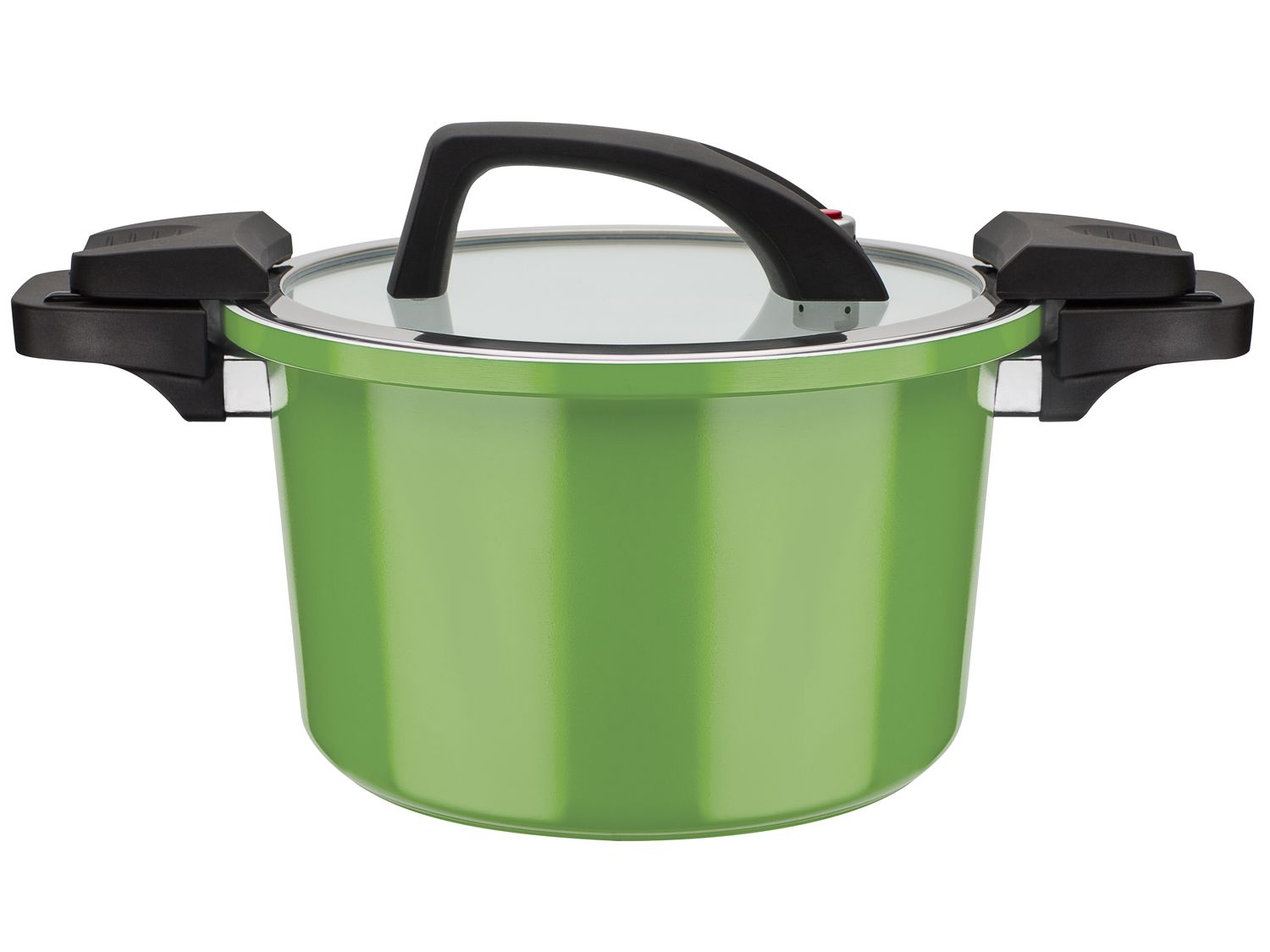 GSW Garnek energooszczędny z pokrywką z zaworem parowym, Ø 24 cm (Zielony)