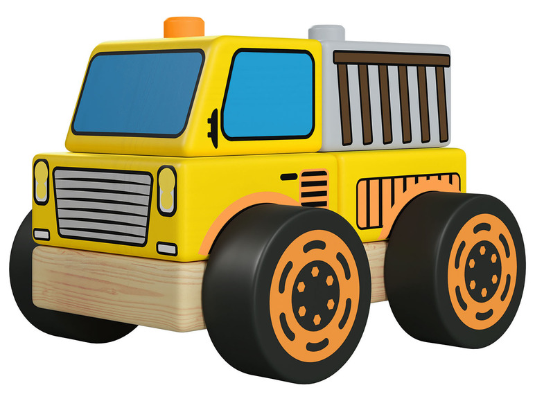Pełny ekran: PLAYTIVE® Zestaw 2 drewnianych pojazdów, 1 sztuka - zdjęcie 4