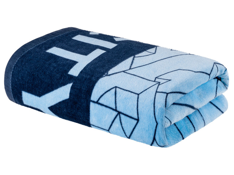 Pełny ekran: Ręcznik welurowy Manchester City, 70 x 140 cm - zdjęcie 2