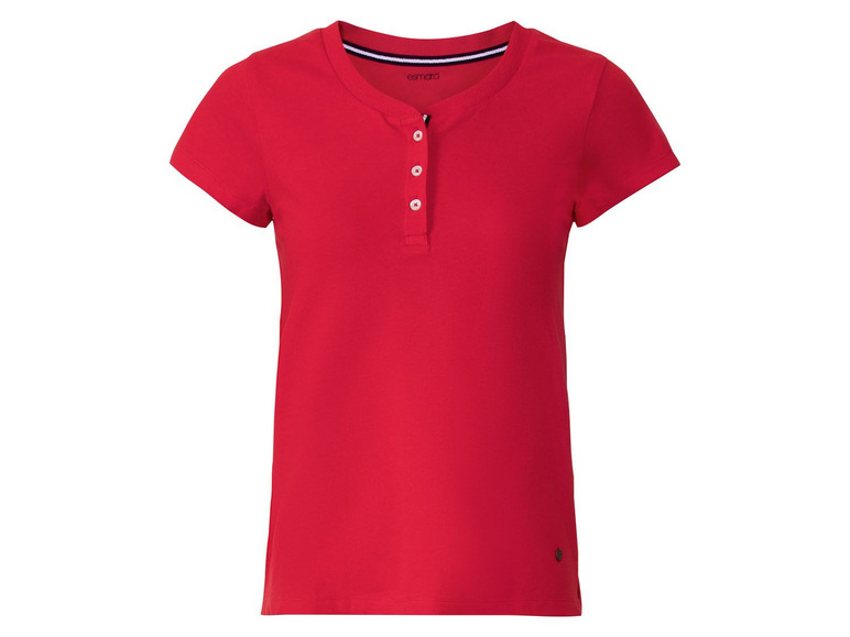 Pełny ekran: esmara® Koszulka polo damska z bawełny, 1 sztuka - zdjęcie 2