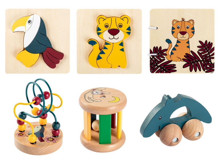 Pełny ekran: Playtive Zabawka sensoryczna z drewna, 1 sztuka - zdjęcie 1