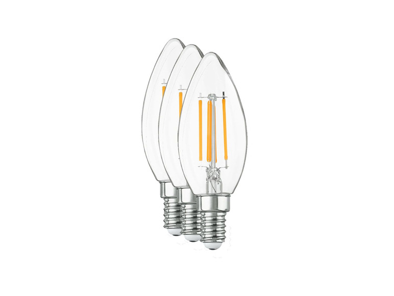 Pełny ekran: LIVARNO LUX Żarówka filamentowa LED E27 / E14, 3 sztuki, 1 zestaw - zdjęcie 6