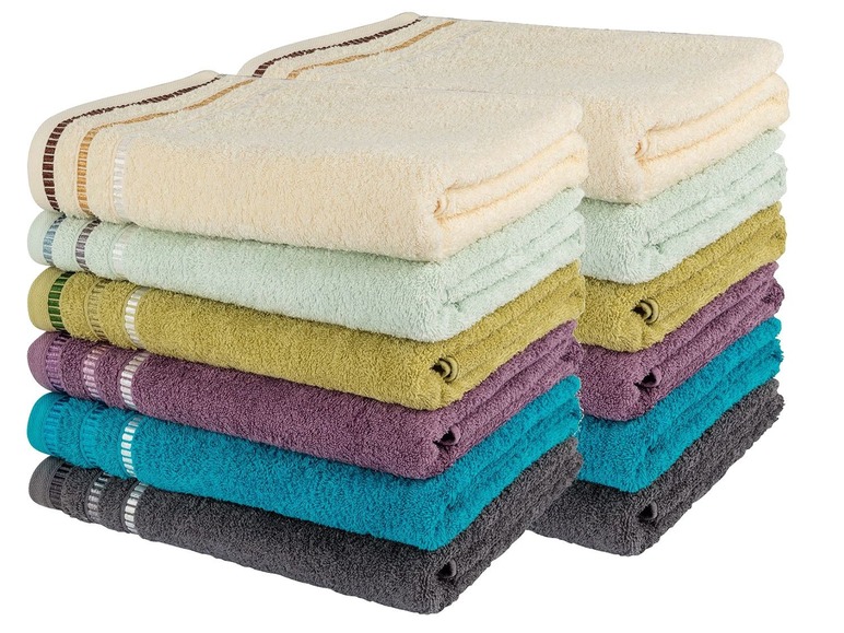 Pełny ekran: miomare Ręcznik kąpielowy frotte, 70 x 130 cm, 2 sztuki - zdjęcie 1
