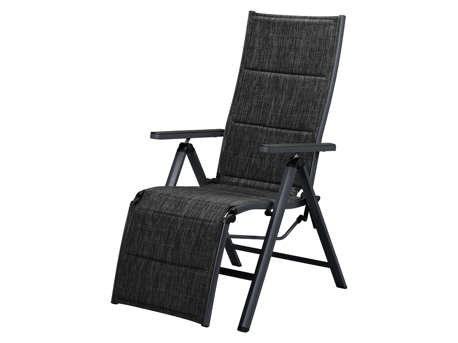 LIVARNO® Aluminiowy fotel ogrodowy z podnóżkiem Toronto, antracyt