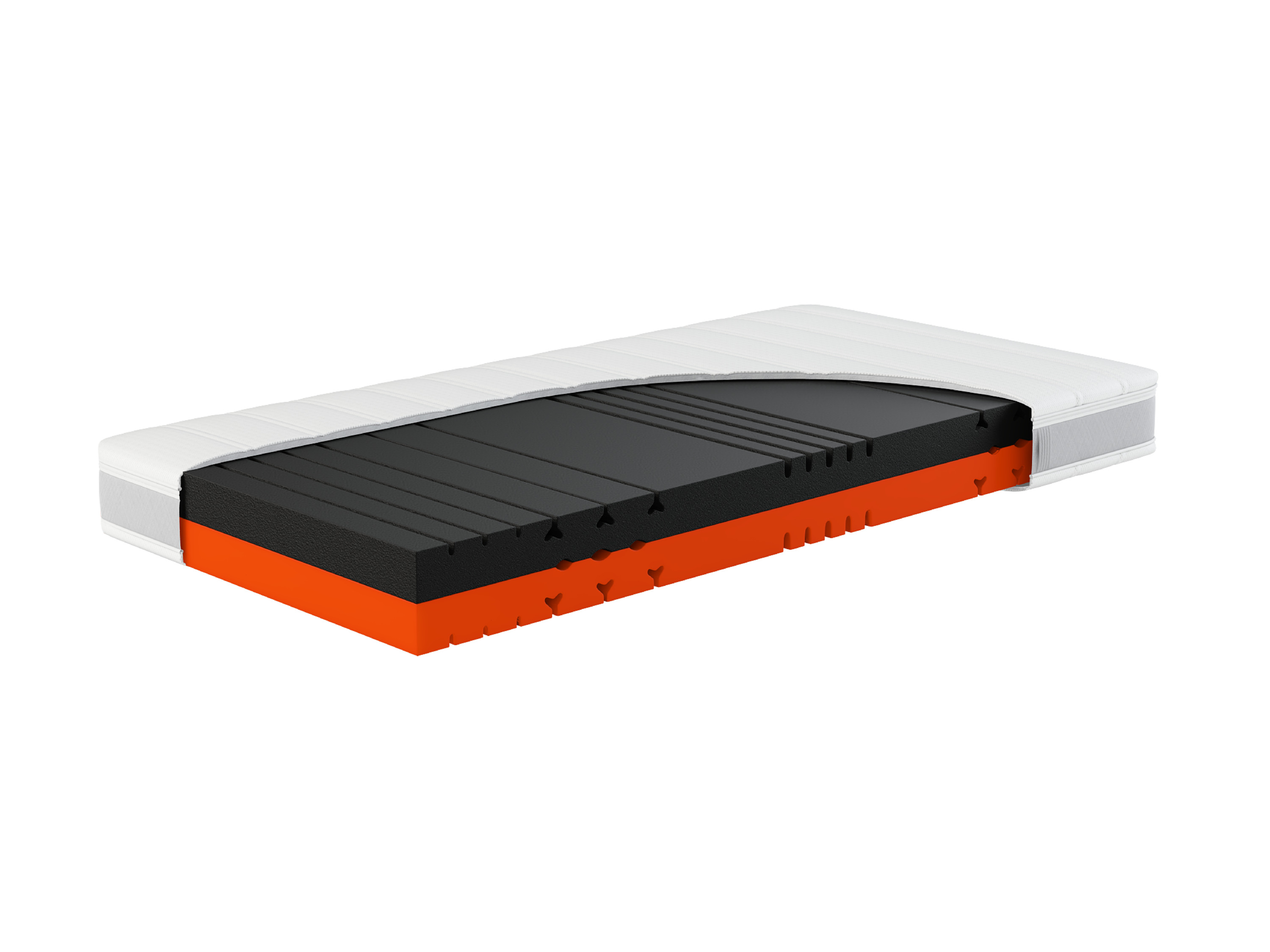 HN8 SCHLAFSYSTEME Materac 7-strefowy z zimnej pianki Sleep Balance (H2/H3, 120 x 200 cm)