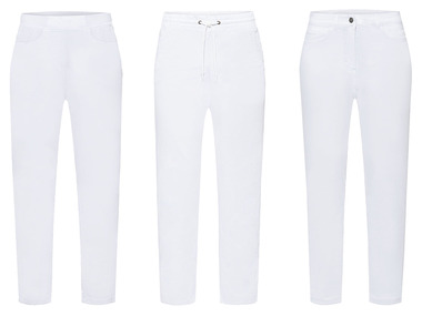 ESMARA® Spodnie robocze damskie, białe, 1 para