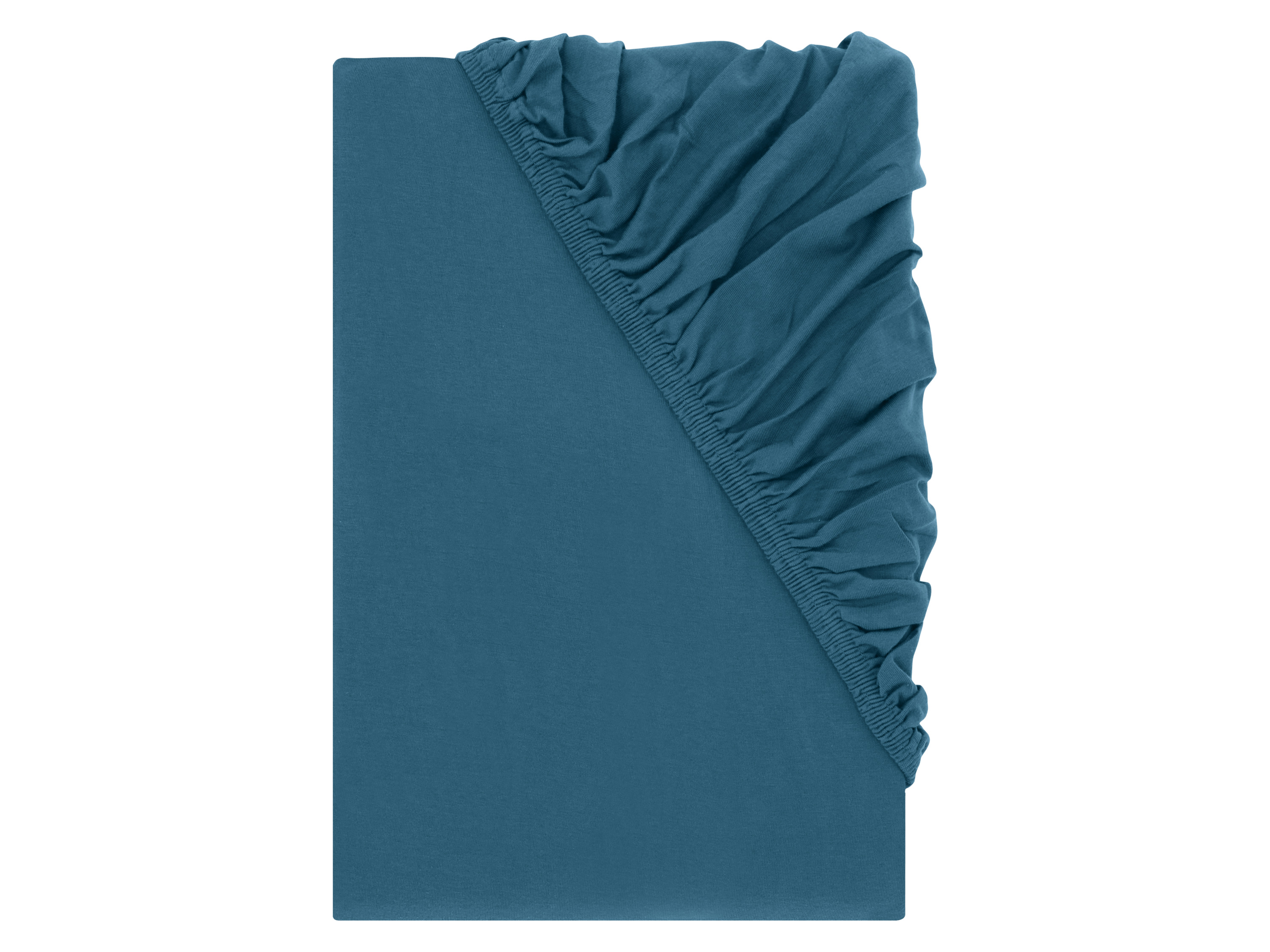 LIVARNO® Prześcieradło z dżerseju z gumką, 140-160 x 200 cm (Niebieski)