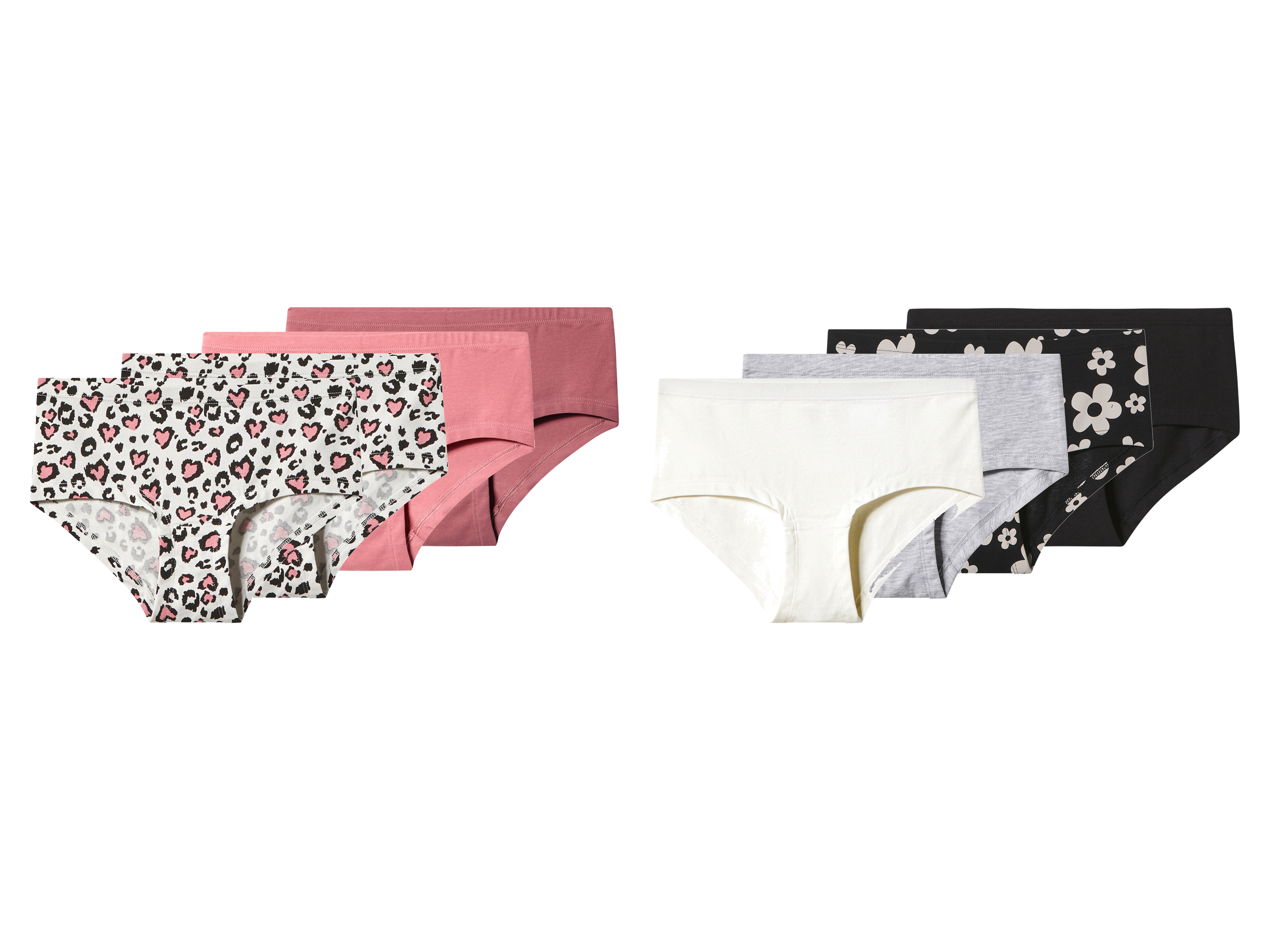 esmara® Majtki hipstery dziewczęce z biobawełną, 4 pary