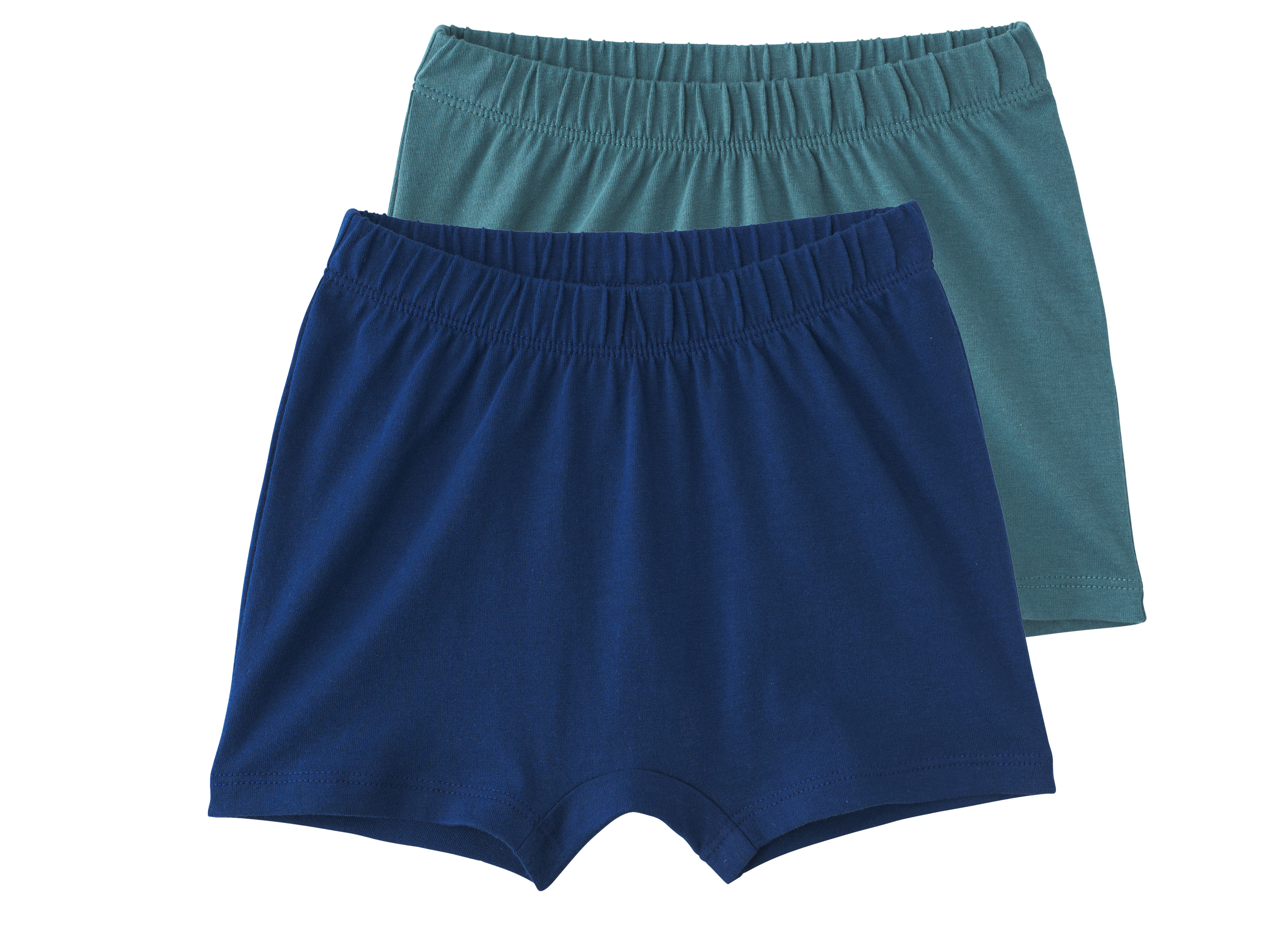 LUPILU® Spodenki niemowlęce z bawełny, 2 pary (Zielony/ granatowy, 86/92)