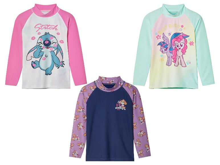 Kostiumy kąpielowe dla dzieci: Stitch, My Little Pony i Psi Patrol.