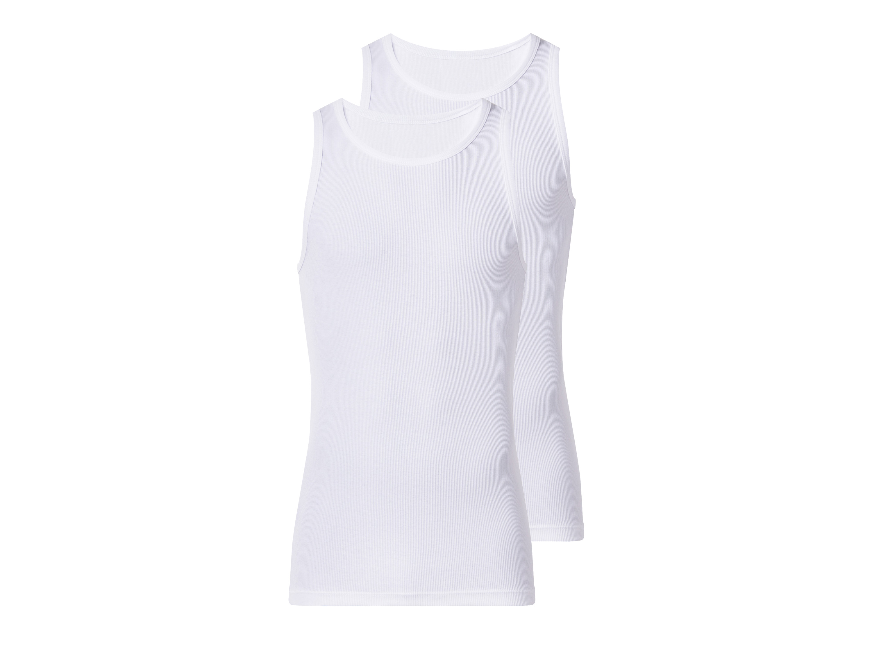 esmara Men Podkoszulki męskie z bawełny, 2 sztuki