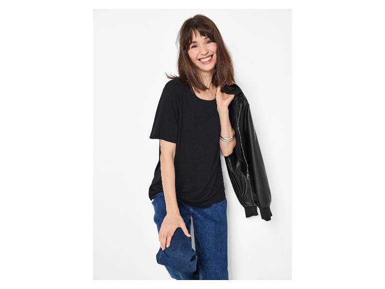 T-shirt damski z lnem
