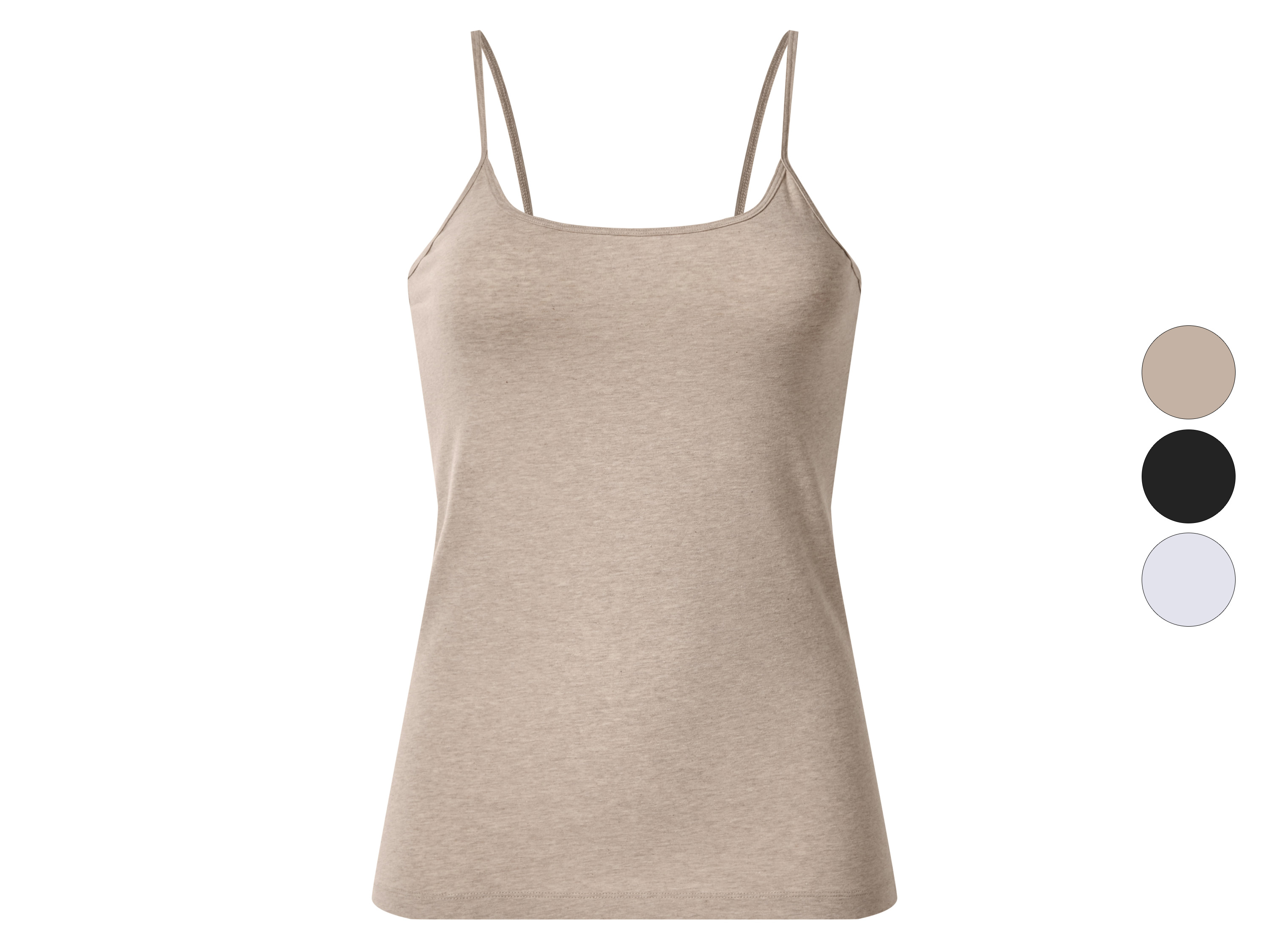 esmara® Top damski z bawełną na cienkich ramiączkach