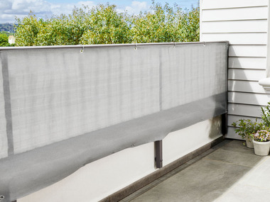 LIVARNO home Osłona na balkon lub ogrodzenie, 600 x 75 cm, szara