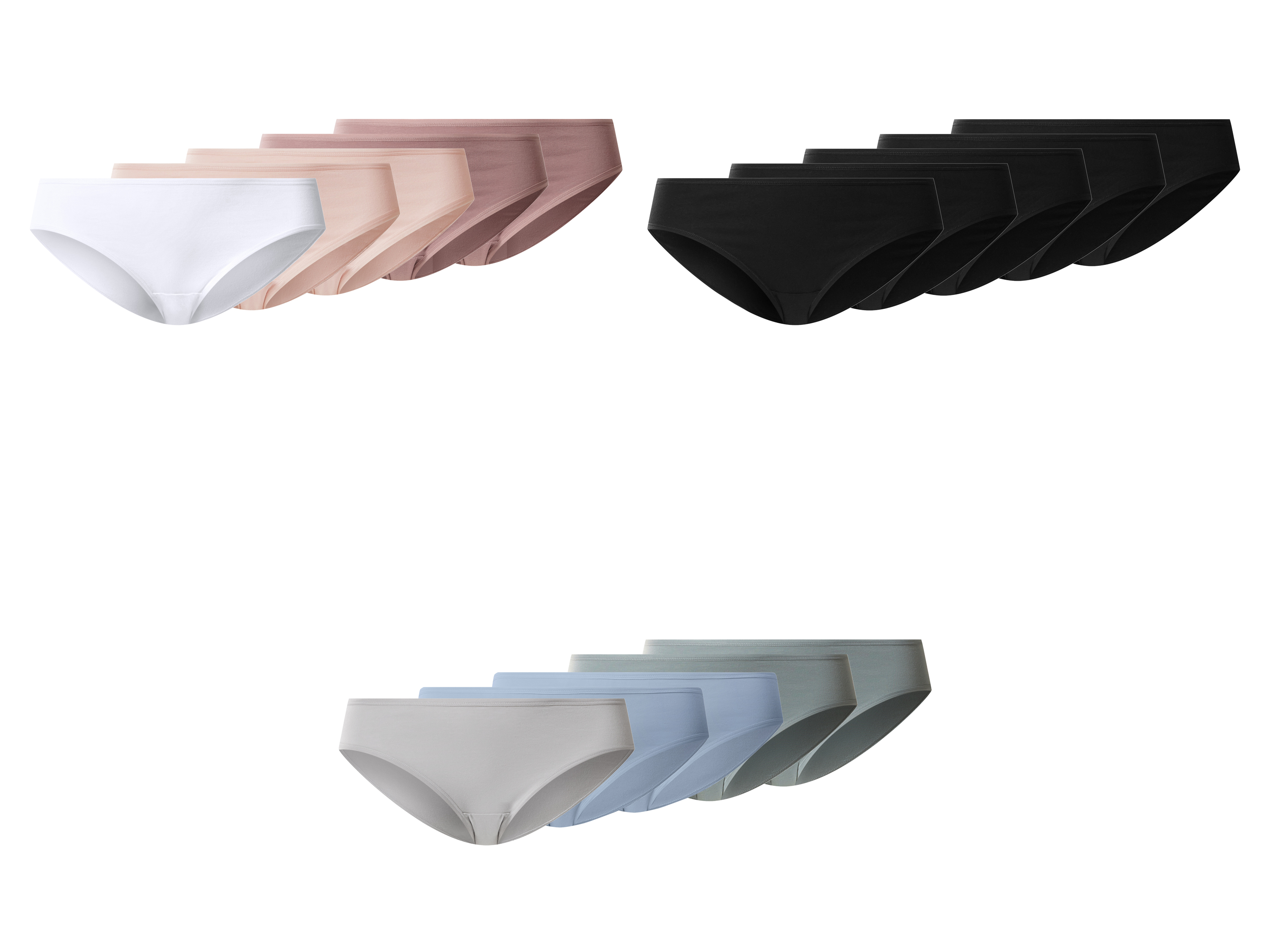 esmara® Figi damskie z bawełną, 5 pary