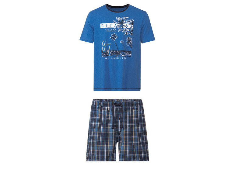 Pełny ekran: LIVERGY® Piżama męska z bawełną (t-shirt + spodenki) - zdjęcie 2