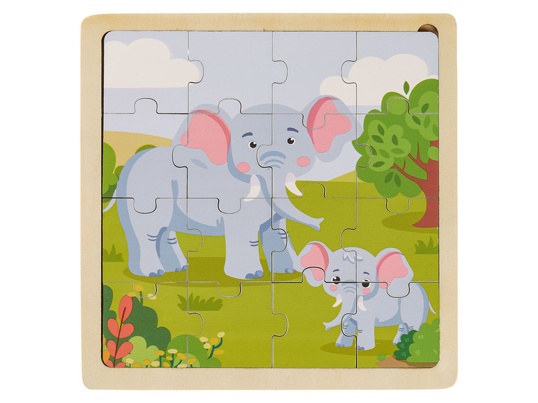 Pełny ekran: Playtive Puzzle drewniane, 17-elementów, 1 szt. - zdjęcie 11