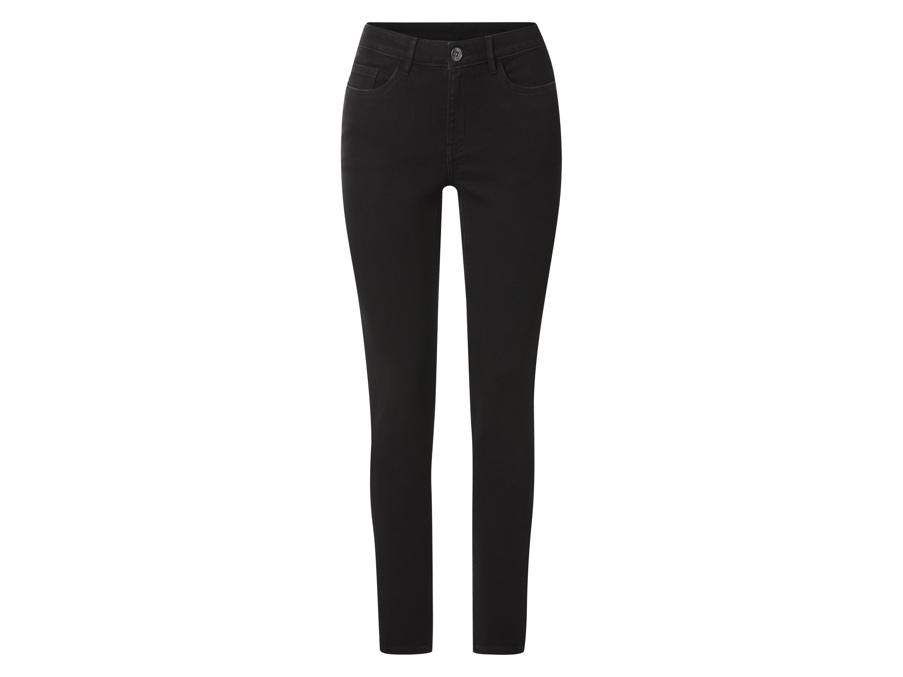 esmara® Jeansy damskie super skinny fit (Czarny, 36)