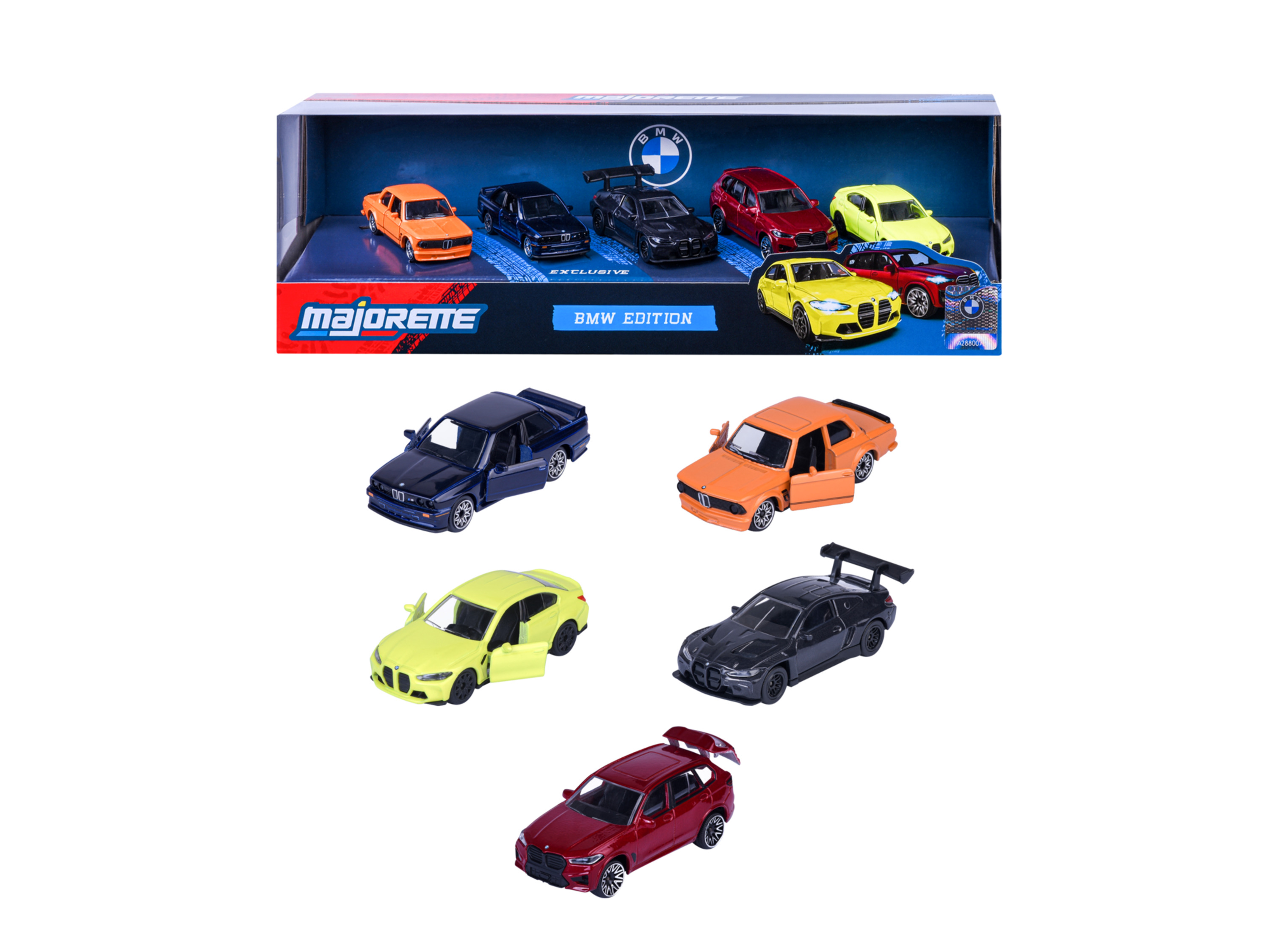 MAJORETTE Zestaw prezentowy BMW, 5-elementowy.
