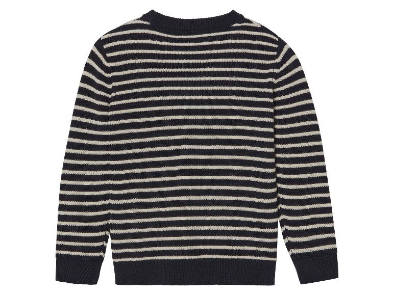 Sweter w paski z długimi rękawami.