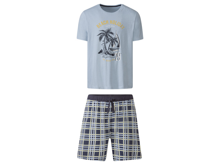 Pełny ekran: LIVERGY® Piżama męska z bawełną (t-shirt + szorty) - zdjęcie 5