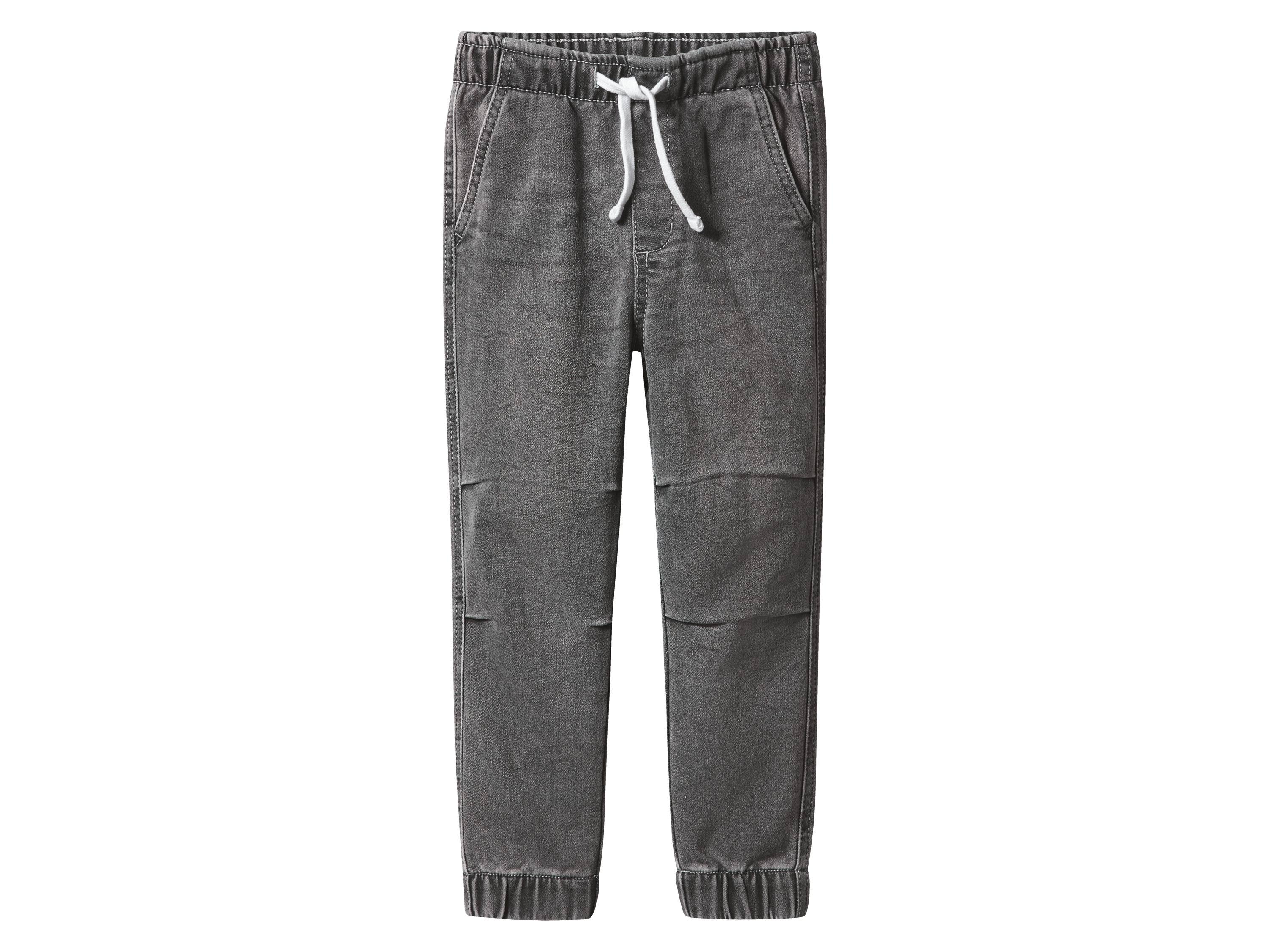 LUPILU® Dziecięce joggery dżinsowe z bawełną (Szary, 122/128)