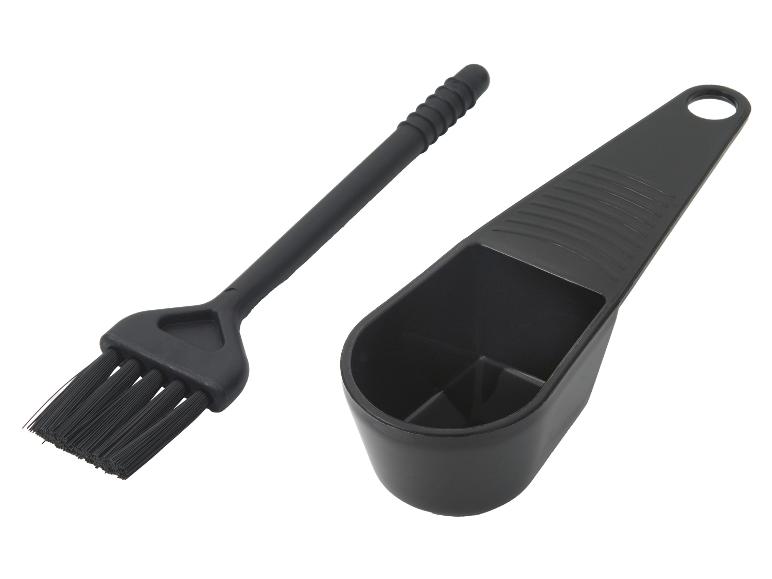 Czarny pędzel do farbowania włosów i miska do mieszania