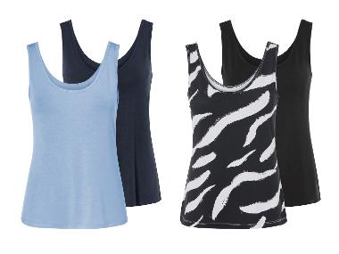 esmara® Topy damskie, 2 sztuki