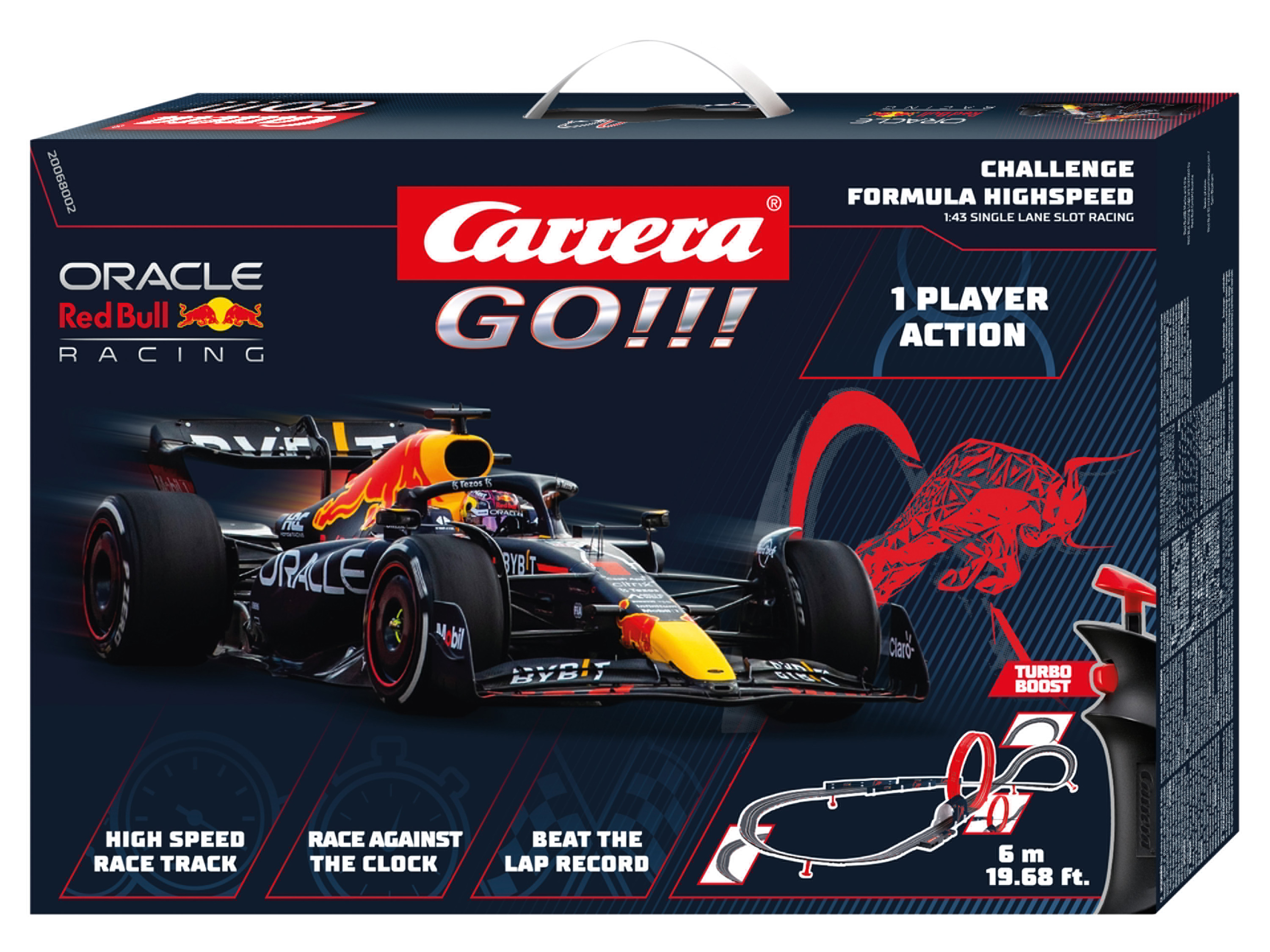 Carrera GO!!! Tor wyścigowy Challenge, dla 1 zawodnika (Red Bull)